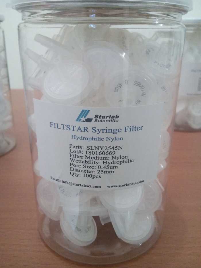 Nylone syringe filter
